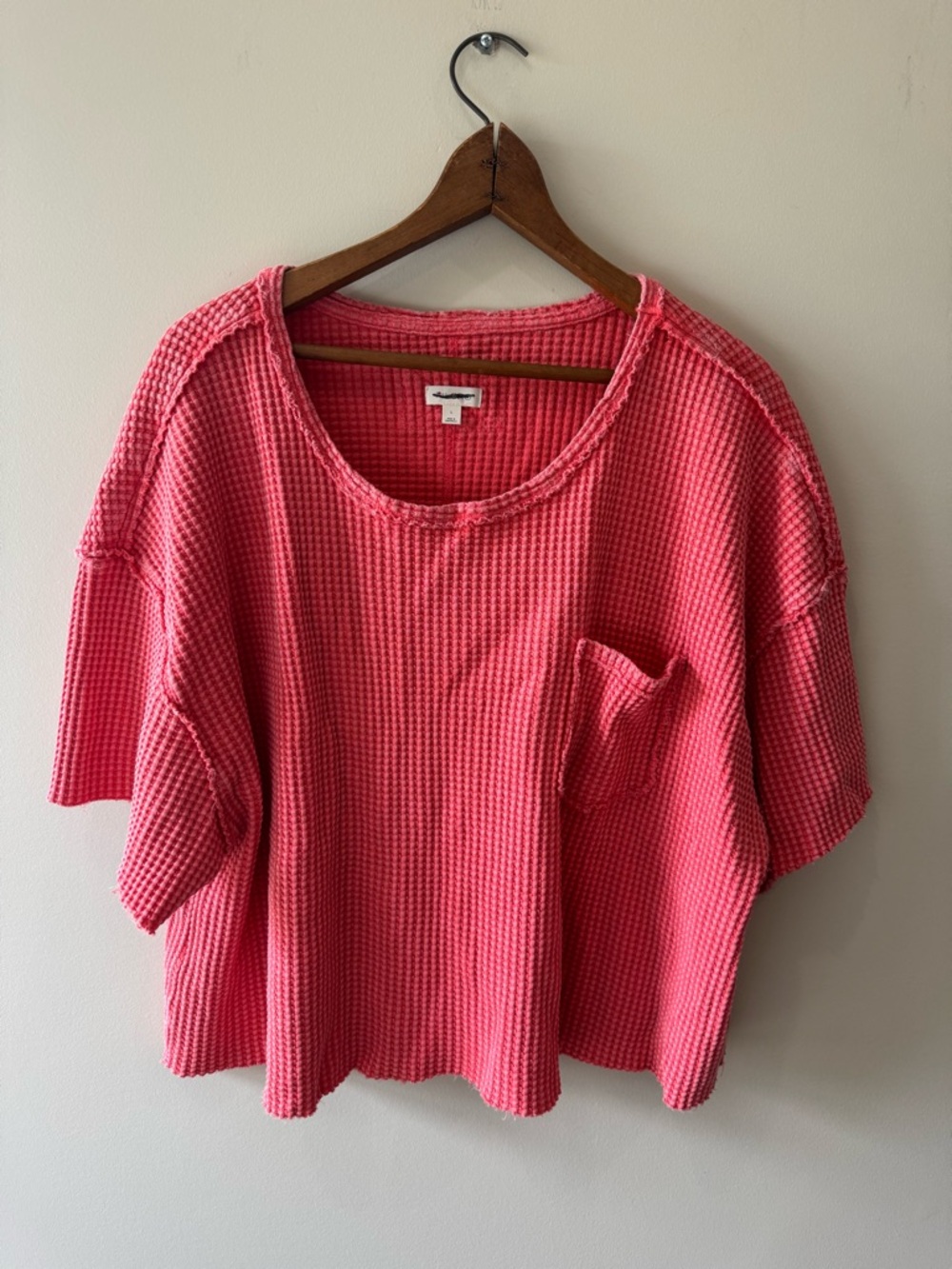 NWOT Anthropologie Pilcro Waffle Pocket Tee